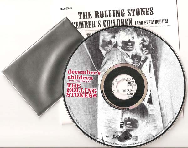 Disc, Insert, & still sealed Collector Card, Rolling Stones (The) - December's Children